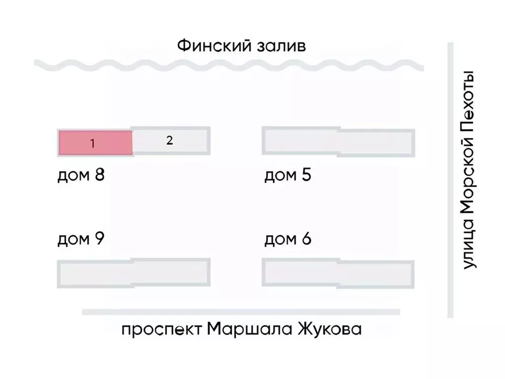 Помещение свободного назначения в Санкт-Петербург Морская миля жилой ... - Фото 2