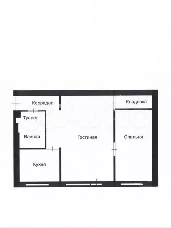 2-к. квартира, 40,6 м, 4/5 эт. - Фото 0