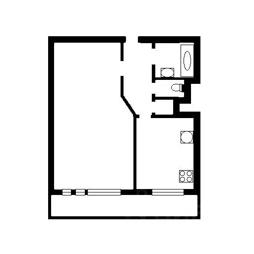 1-к кв. Санкт-Петербург ул. Ленсовета, 62К2 (36.3 м) - Фото 0