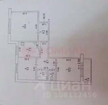 3-к кв. Ростовская область, Волгодонск просп. Курчатова, 23 (65.5 м) - Фото 2