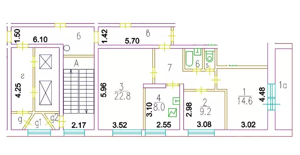 3-к кв. Москва ул. Поликарпова, 19к1 (72.0 м) - Фото 2