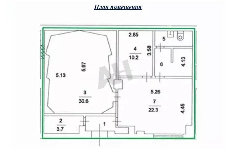 Офис в Москва Лужнецкая наб., 6С1 (79 м) - Фото 2