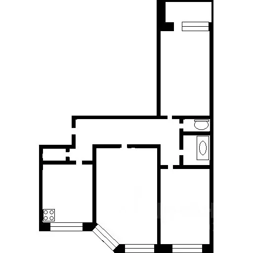 3-к кв. Москва Крылатская ул., 29К1 (73.9 м) - Фото 1
