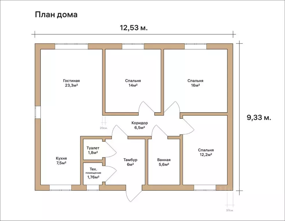 Дом в Калининградская область, Гурьевский муниципальный округ, пос. ... - Фото 1