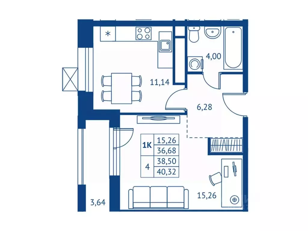 1-к кв. Московская область, Королев Новые Подлипки мкр, Поколение ... - Фото 1