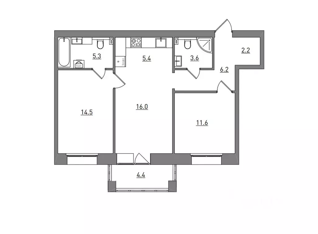 3-к кв. Кировская область, Киров городской округ, пос. Чистые Пруды ... - Фото 2
