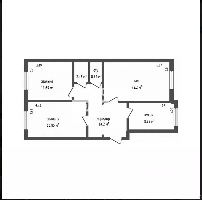 3-к кв. Дагестан, Дербент ул. Х. Тагиева, 33Ж (74.0 м) - Фото 1