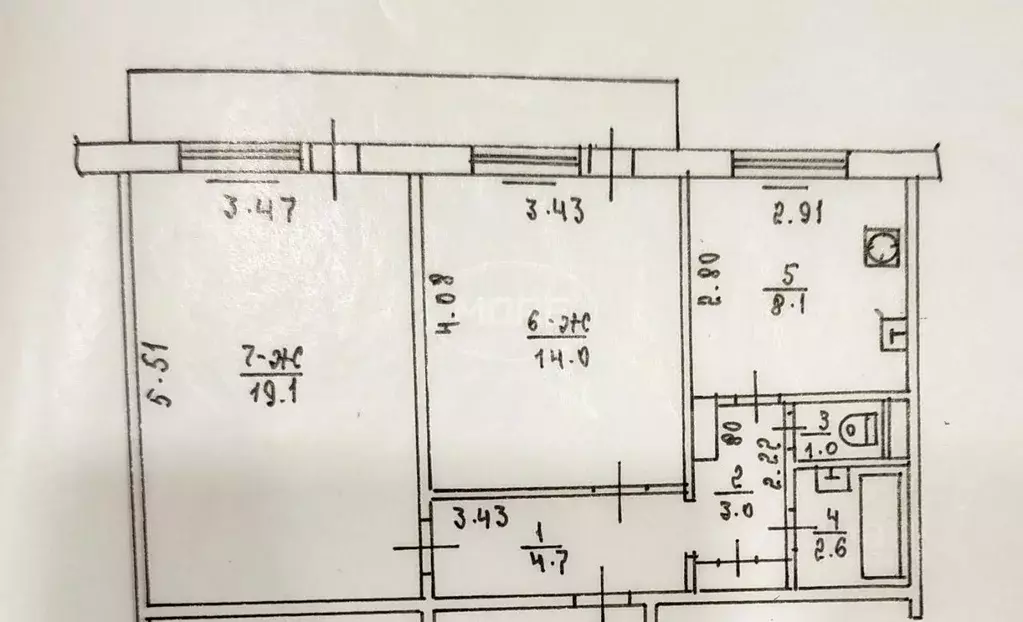 2-к кв. Калининградская область, Пионерский ш. Калининградское, 16 ... - Фото 2