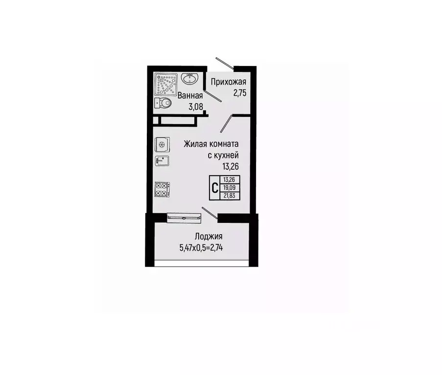 Студия Краснодарский край, Туапсинский муниципальный округ, с. ... - Фото 1