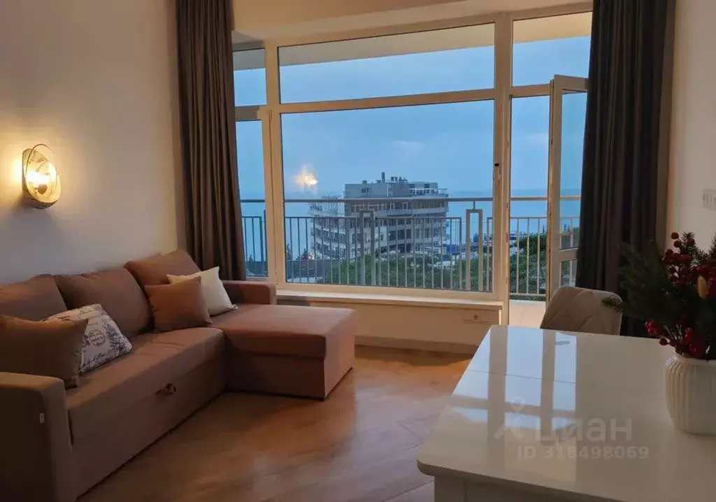 1-к кв. Крым, Ялта муниципальный округ, Ливадия пгт ул. Виноградная, ... - Фото 1