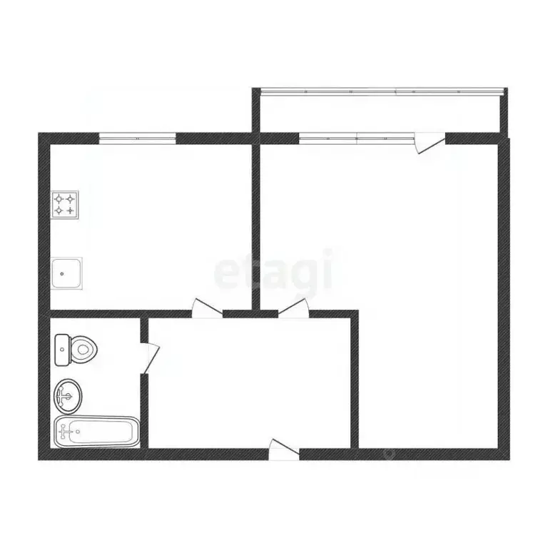 1-к кв. Костромская область, Кострома Паново мкр, 24А (32.7 м) - Фото 2