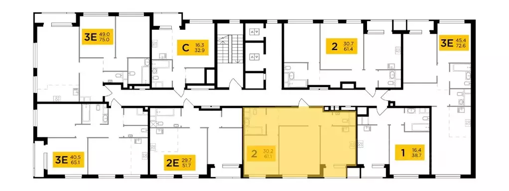 2-к кв. Москва Филатов Луг жилой комплекс, к5 (60.9 м) - Фото 1