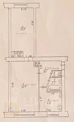 2-к кв. Крым, Евпатория ул. Имени 60-летия Октября, 24 (44.5 м) - Фото 1