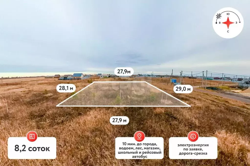 Участок в Тюменская область, Тюмень  (8.2 сот.) - Фото 1