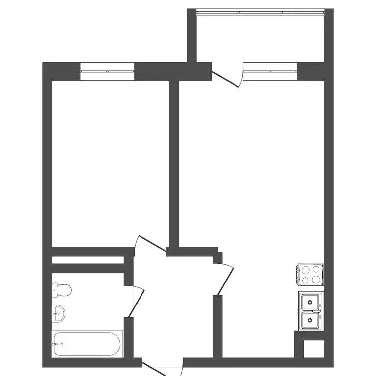 1-комнатная квартира: Тюмень, улица Тимофея Чаркова, 28 (39.4 м) - Фото 0