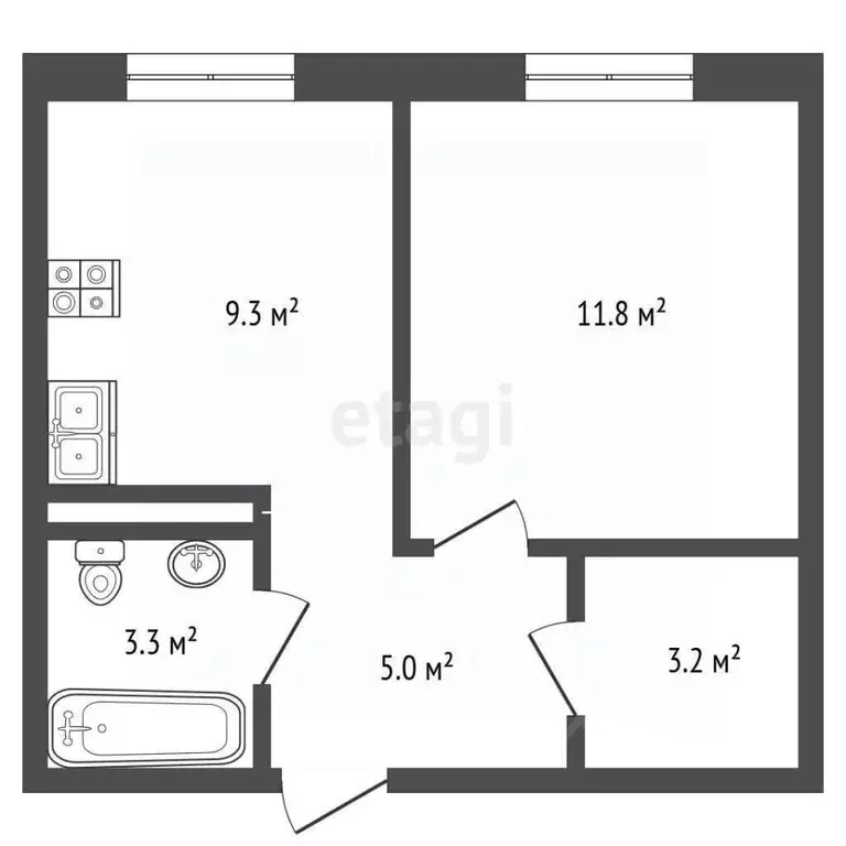 1-к кв. Москва Сосенское поселение, просп. Куприна, 30к2 (32.5 м) - Фото 2