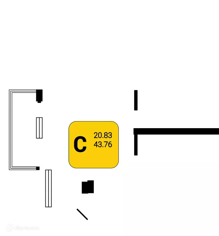 Продаётся 1-к квартира, 44.92 м - Фото 0