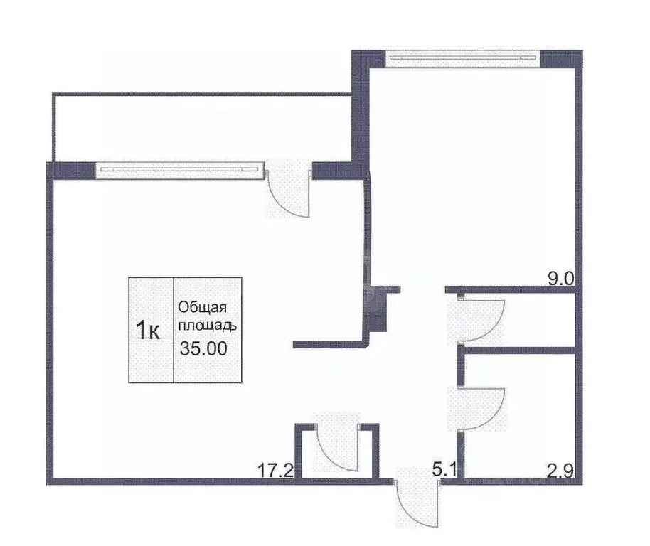 1-к кв. Костромская область, Кострома ул. Стопани, 29 (32.9 м) - Фото 1