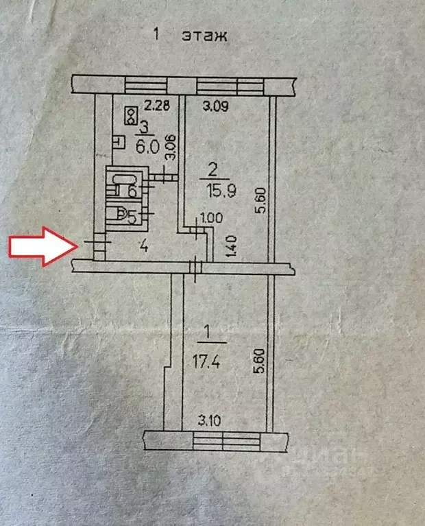 2-к кв. Курская область, Курск ул. Карла Маркса, 61 (48.0 м) - Фото 0