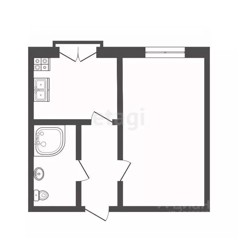 1-к кв. Костромская область, Кострома Некрасовское ш., 34Ак1 (37.0 м) - Фото 1