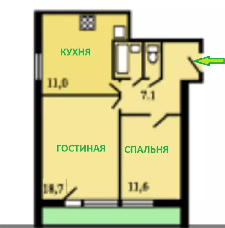 Продаётся 2-к квартира, 50.4 м - Фото 0
