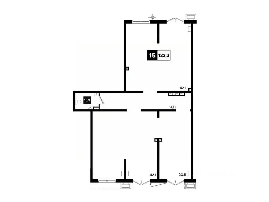 Помещение свободного назначения в Краснодарский край, Краснодар Парк ... - Фото 1