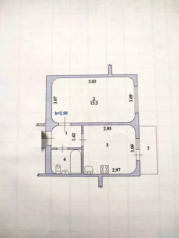 1-к. квартира, 31 м, 7/10 эт. - Фото 0