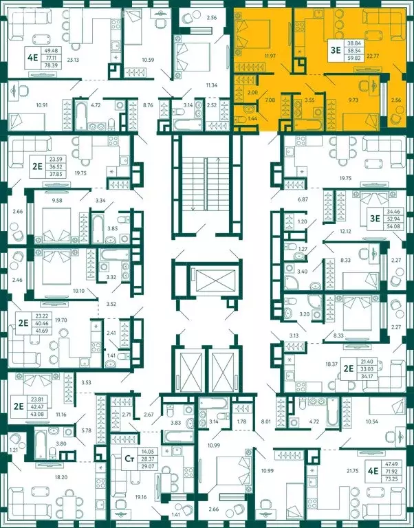 2-комнатная квартира: Уфа, улица Расула Гамзатова (59.82 м) - Фото 1