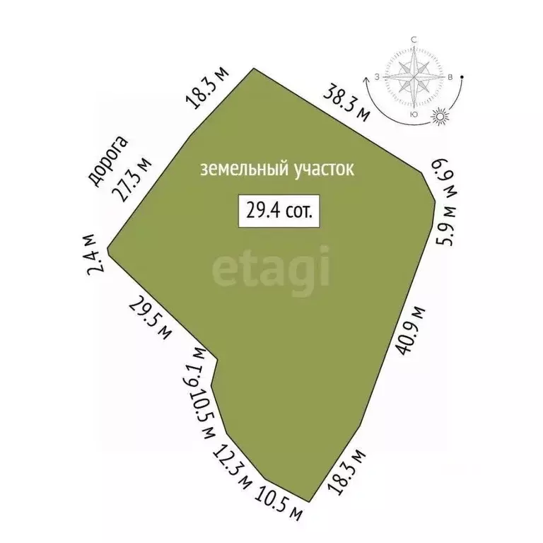 Участок в Вологодская область, Череповец пос. Якунино,  (29.37 сот.) - Фото 2