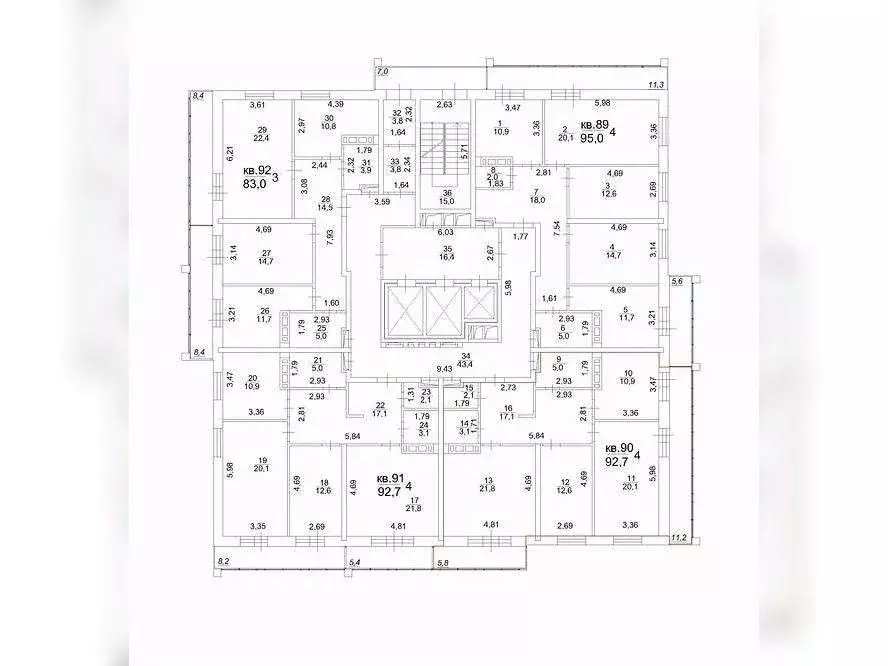 3-к кв. Томская область, Томск тракт Московский, 107 (92.7 м) - Фото 2