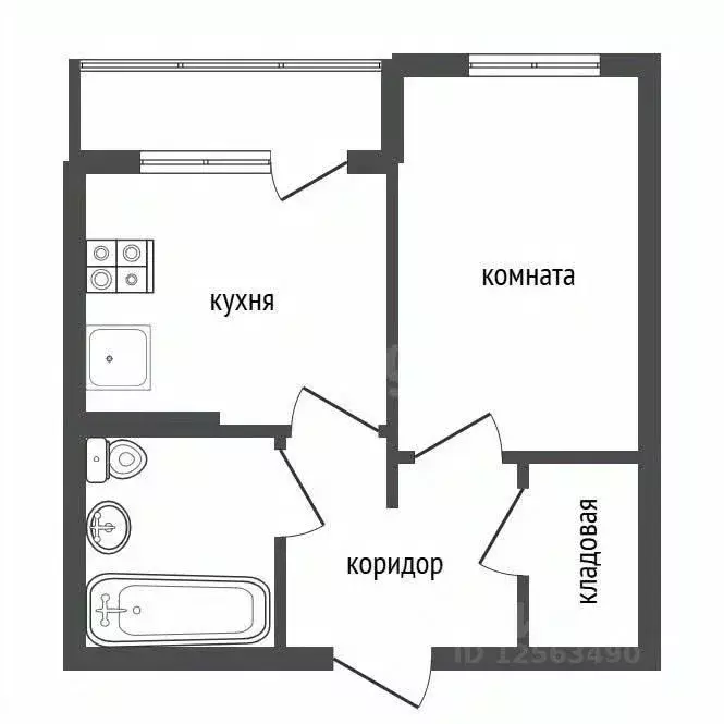 1-к кв. Воронежская область, Воронеж ул. Независимости, 78к1 (33.2 м) - Фото 2