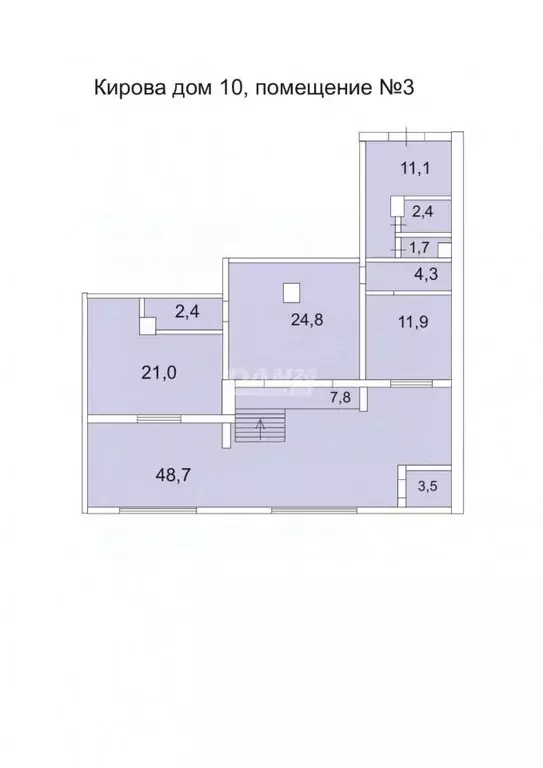 Торговая площадь в Челябинская область, Копейск ул. Кирова, 10 (140 м) - Фото 1
