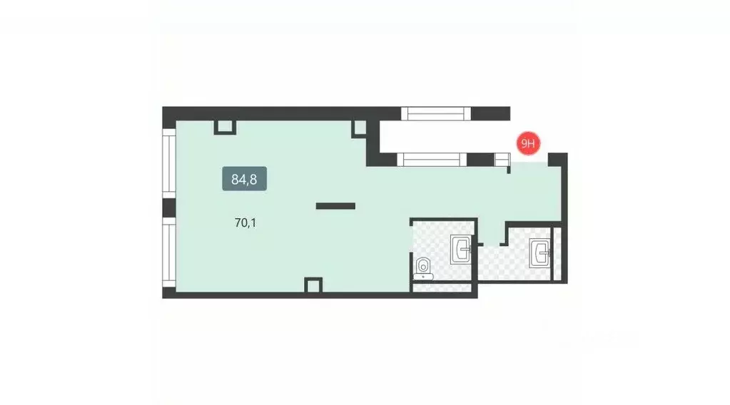 Помещение свободного назначения в Москва Клинская ул., 2А (85 м) - Фото 2