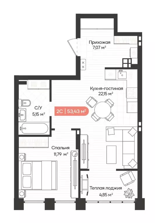 2-к кв. Новосибирская область, Новосибирск Ленинградская ул., 342 ... - Фото 0