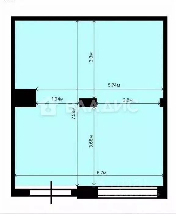 Помещение свободного назначения в Москва Варшавское ш., 170Ек9 (18 м) - Фото 1