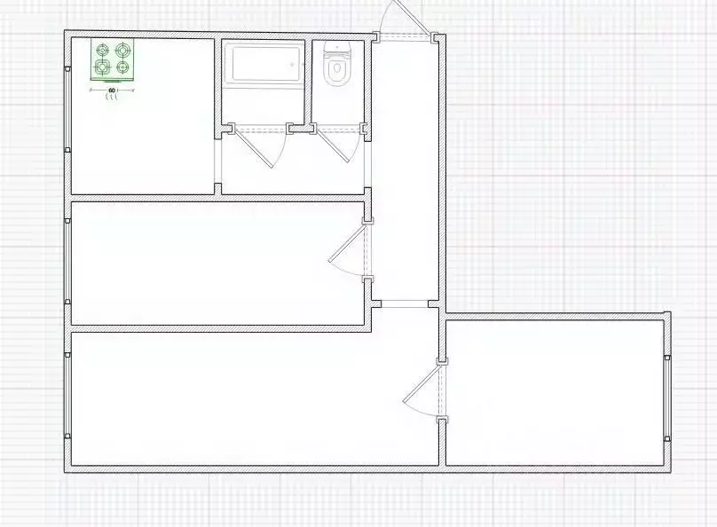 3-к кв. Костромская область, Красносельский район, Боровиковское ... - Фото 2
