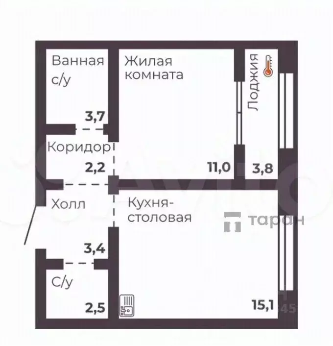1-к кв. Челябинская область, Челябинск просп. Ленина, 4Д (41.7 м) - Фото 0