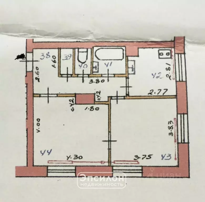 2-к кв. Курская область, Курск Вокзальная ул., 1 (52.0 м) - Фото 2