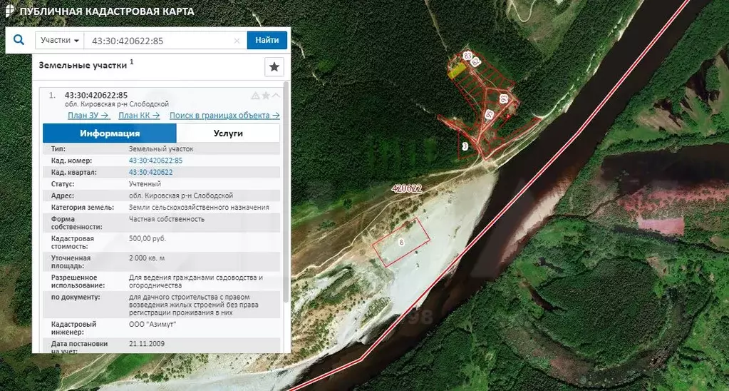 Публичная кадастровая карта кировской области слободской район