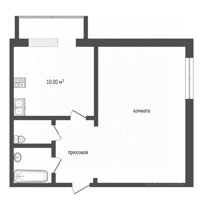 1-к кв. Ханты-Мансийский АО, Сургут ул. Мелик-Карамова, 43 (39.7 м) - Фото 1