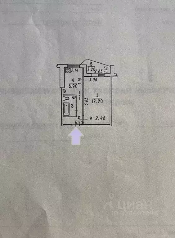 1-к кв. Омская область, Омск наб. Тухачевского, 18 (32.0 м) - Фото 1