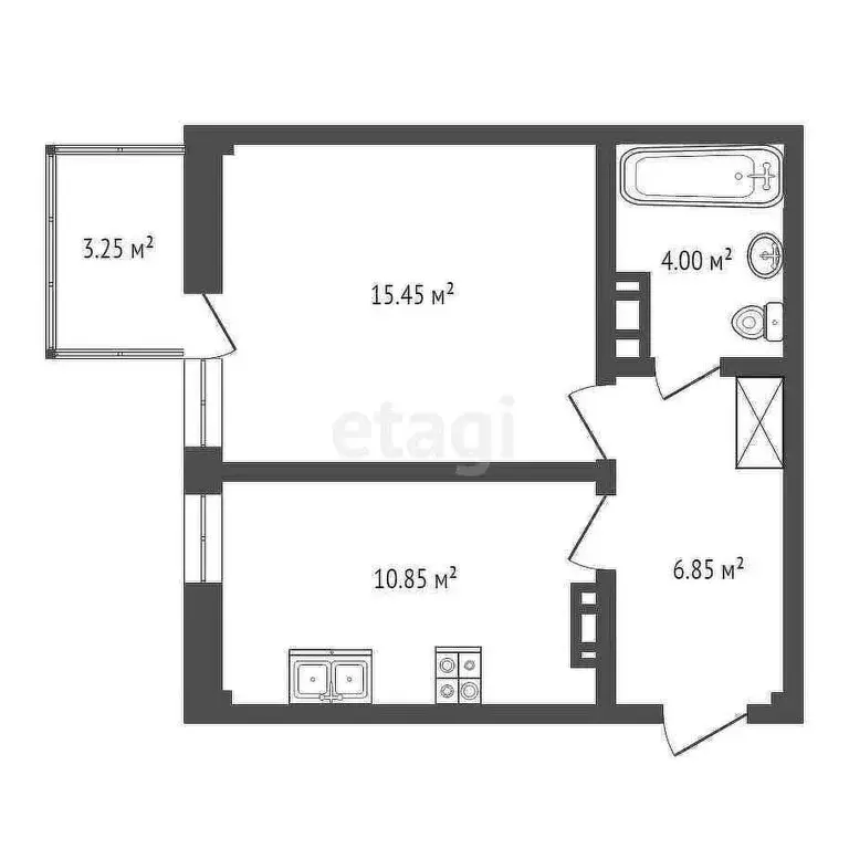 1-комнатная квартира: Севастополь, Античный проспект, 12 (37.4 м) - Фото 0