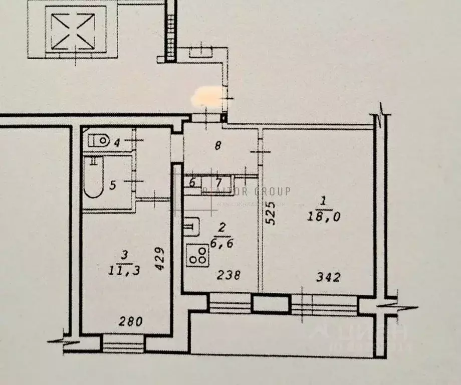 2-к кв. Новосибирская область, Новосибирск ул. Ленина, 29 (49.0 м) - Фото 1