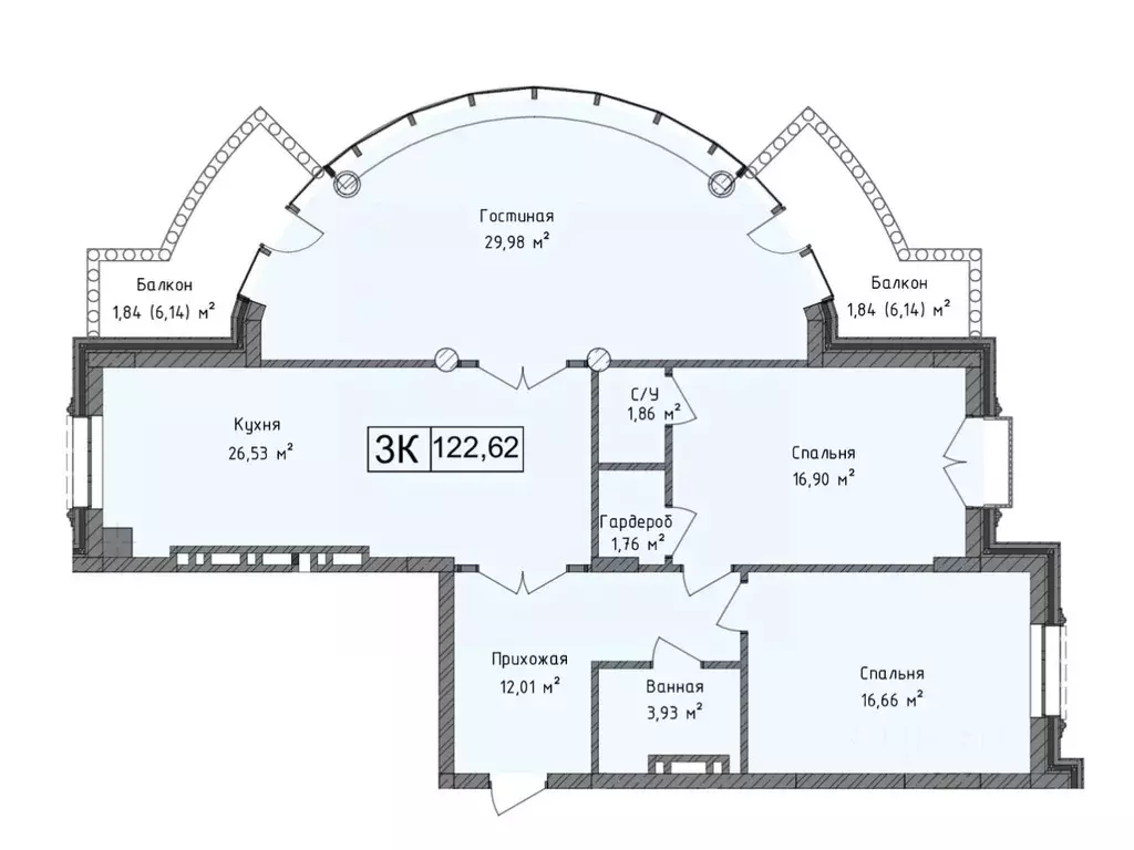 3-к кв. Дагестан, Каспийск ул. М. Халилова, 1А (122.62 м) - Фото 1