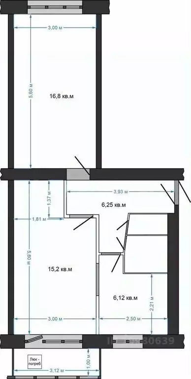 2-к кв. Севастополь ул. Бориса Михайлова, 14 (47.1 м) - Фото 1