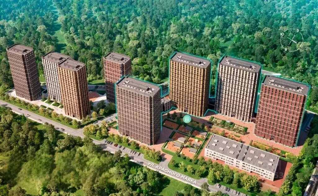 Студия Москва Парксайд жилой комплекс, 3 (20.9 м) - Фото 0
