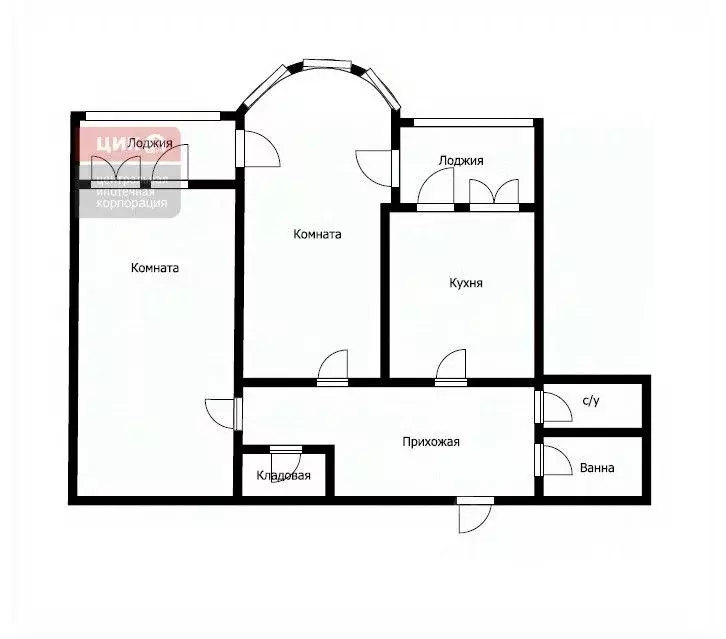2-к кв. Рязанская область, Рязань ул. 4-я Линия, 2/1 (68.4 м) - Фото 2