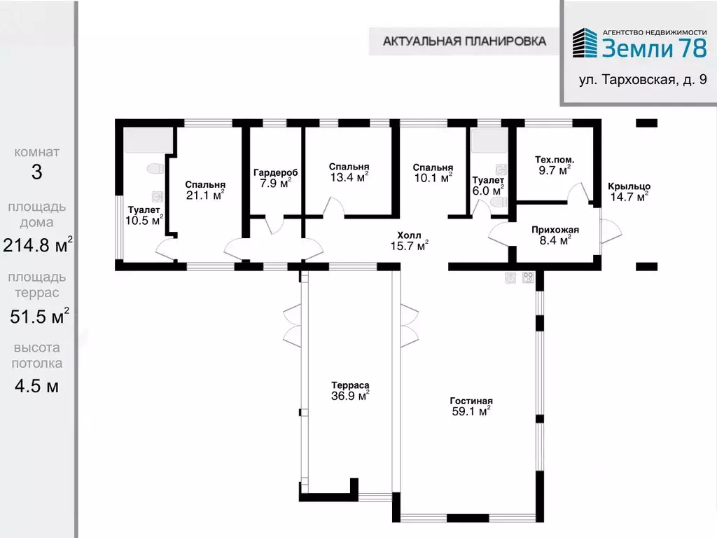 Коттедж в Санкт-Петербург, Санкт-Петербург, Сестрорецк ул. Тарховская, ... - Фото 2