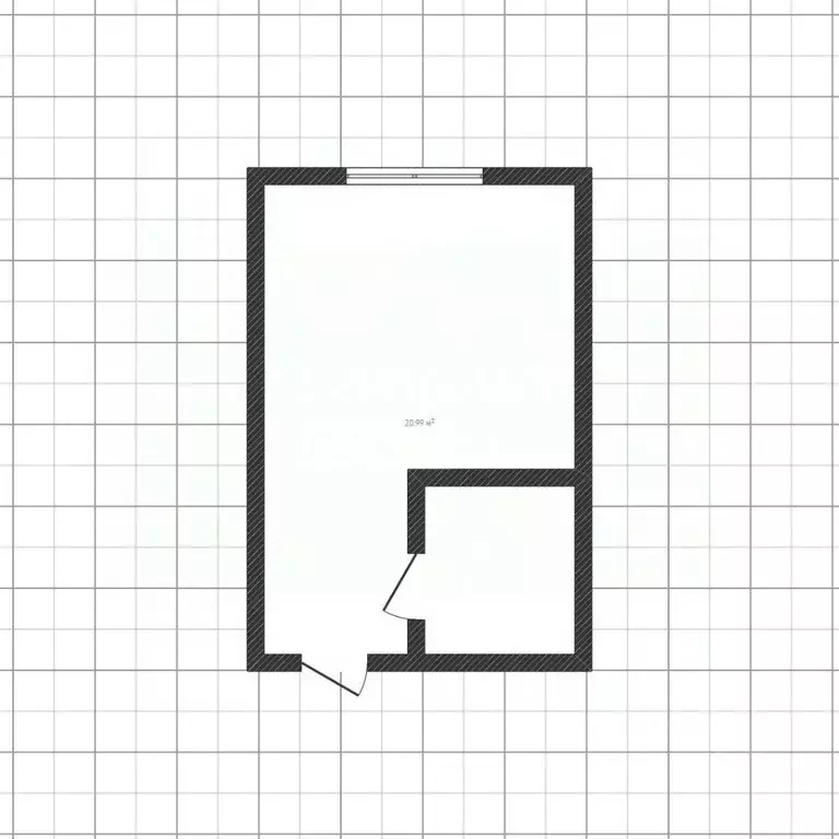 Студия Липецкая область, Липецк ул. Водопьянова, 14 (25.9 м) - Фото 2