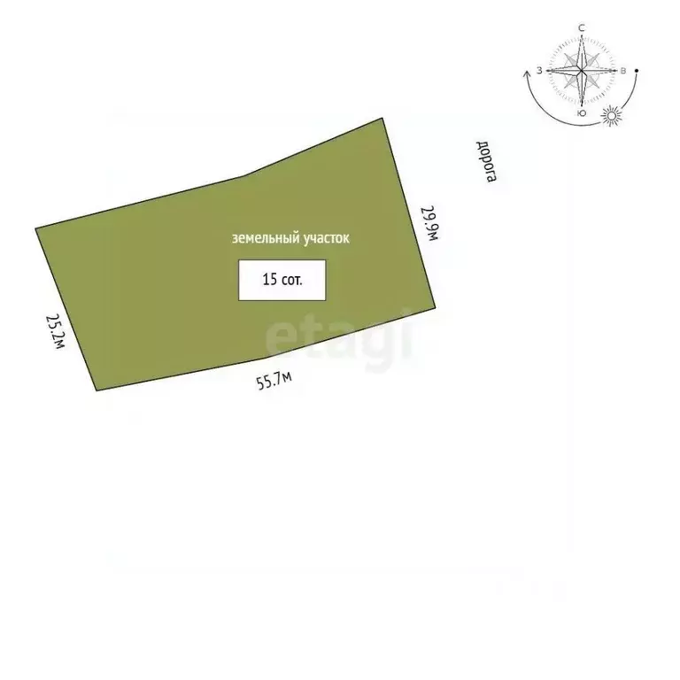 Участок в Орловская область, Орловский муниципальный округ, д. Коневка ... - Фото 2